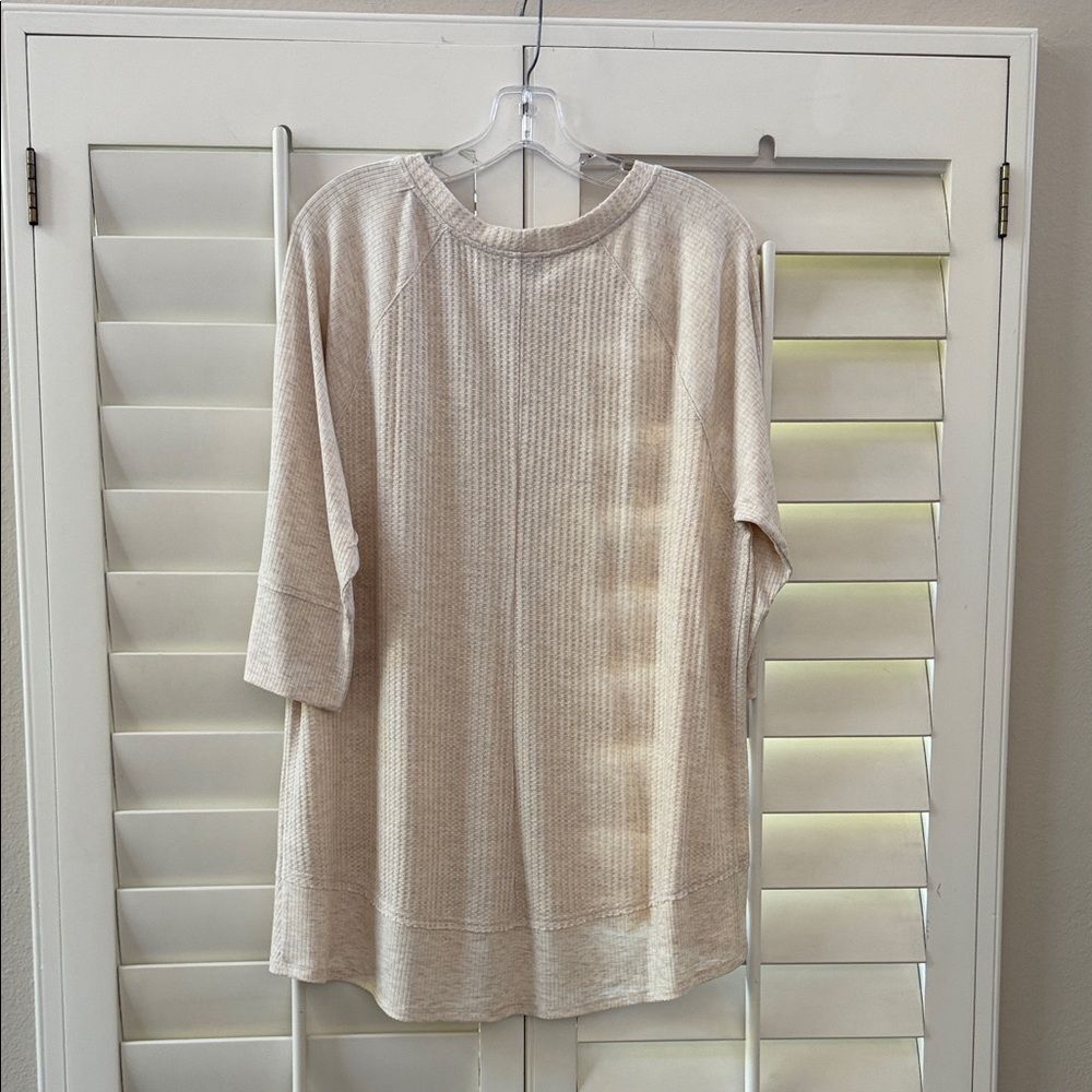 love, Fire Beige Ribbed Sweater - Picture 4 of 5